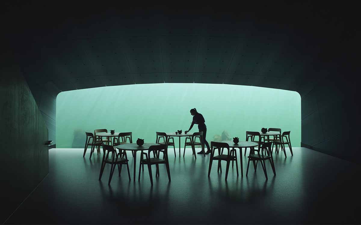 Under is brought to life by the Norwegian design firm Snøhetta. (Ivar Kvaal)