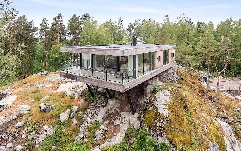 Trigueiros Architecture's Swedish Seaside House on Stilts InsideHook