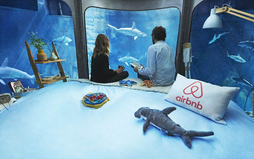 Airbnb Shark Bedroom At The Paris Aquarium Opens In April