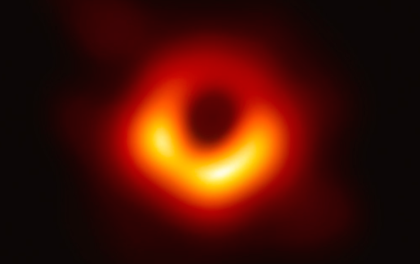 First image of a black hole (Photo credit: Wikimedia Commons)