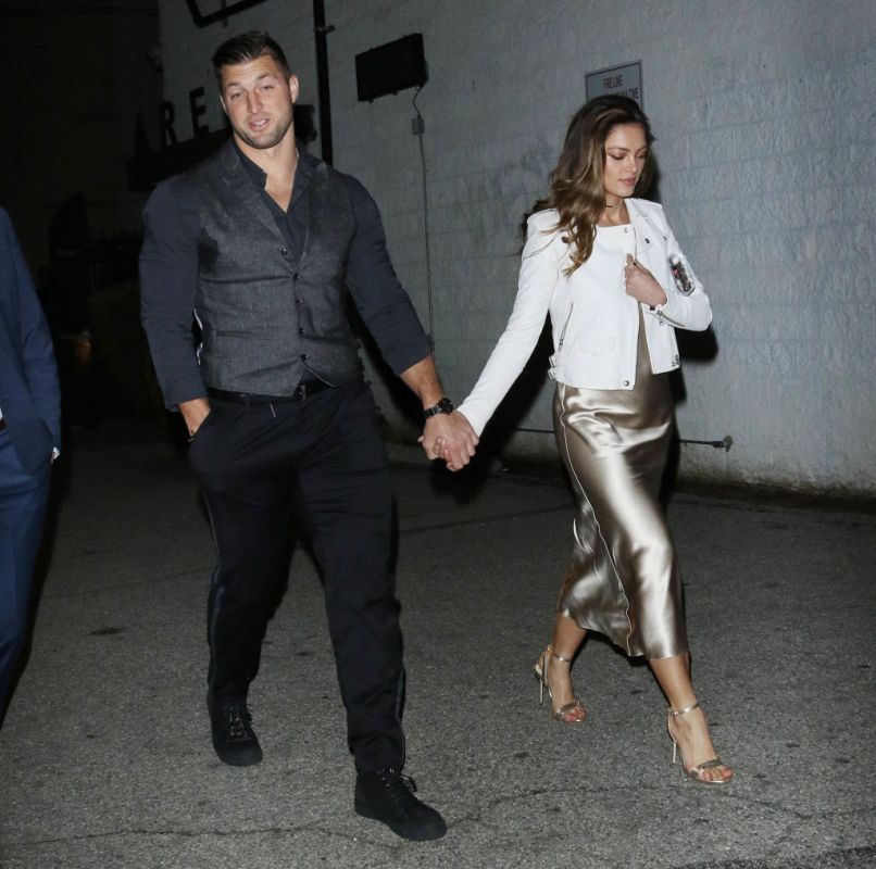 Tim Tebow and Demi-Leigh Nel-Peters.  (Photo by Hollywood To You/Star Max/GC Images)