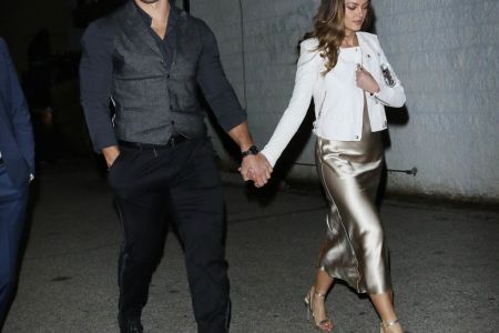 Tim Tebow and Demi-Leigh Nel-Peters.  (Photo by Hollywood To You/Star Max/GC Images)