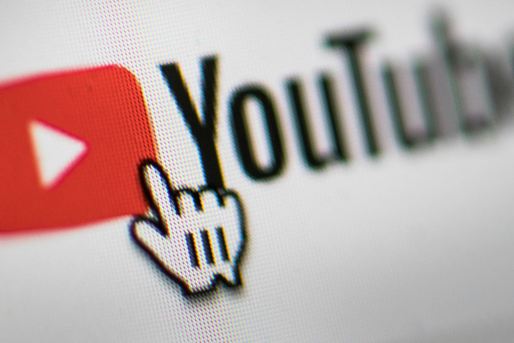 he YouTube logo. (Photo Illustration by Florian Gaertner/Getty Images)