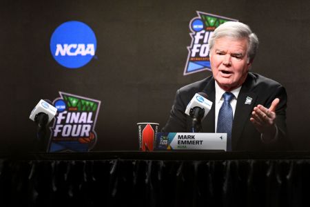 NCAA President Mark Emmert. (Photo by Brett Wilhelm/NCAA Photos via Getty Images )