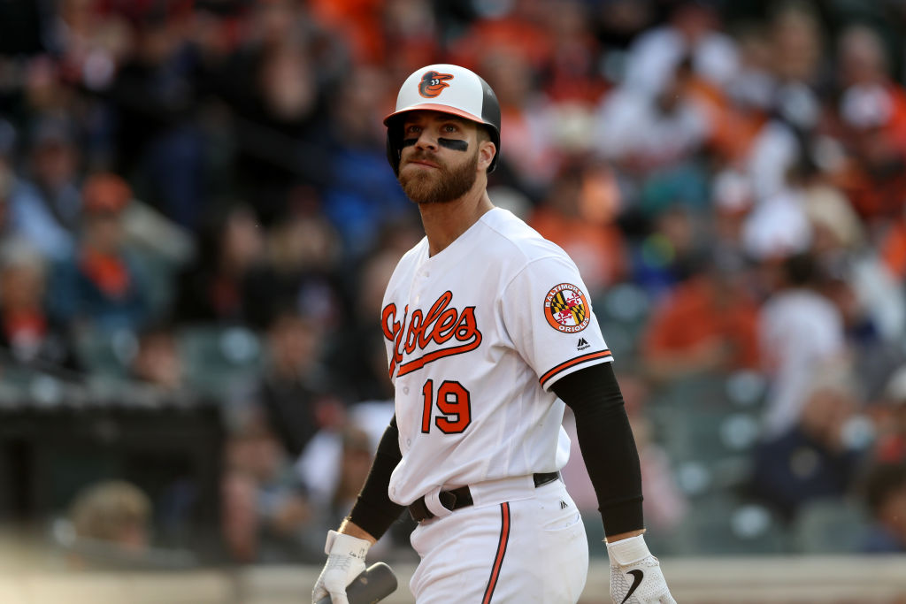 Chris Davis #19 of the Baltimore Orioles. (Photo by Rob Carr/Getty Images)