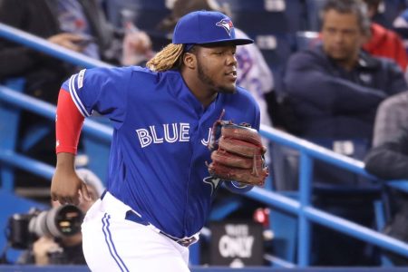 Vladimir Guerrero Jr. of the Toronto Blue Jays. (Tom Szczerbowski/Getty)