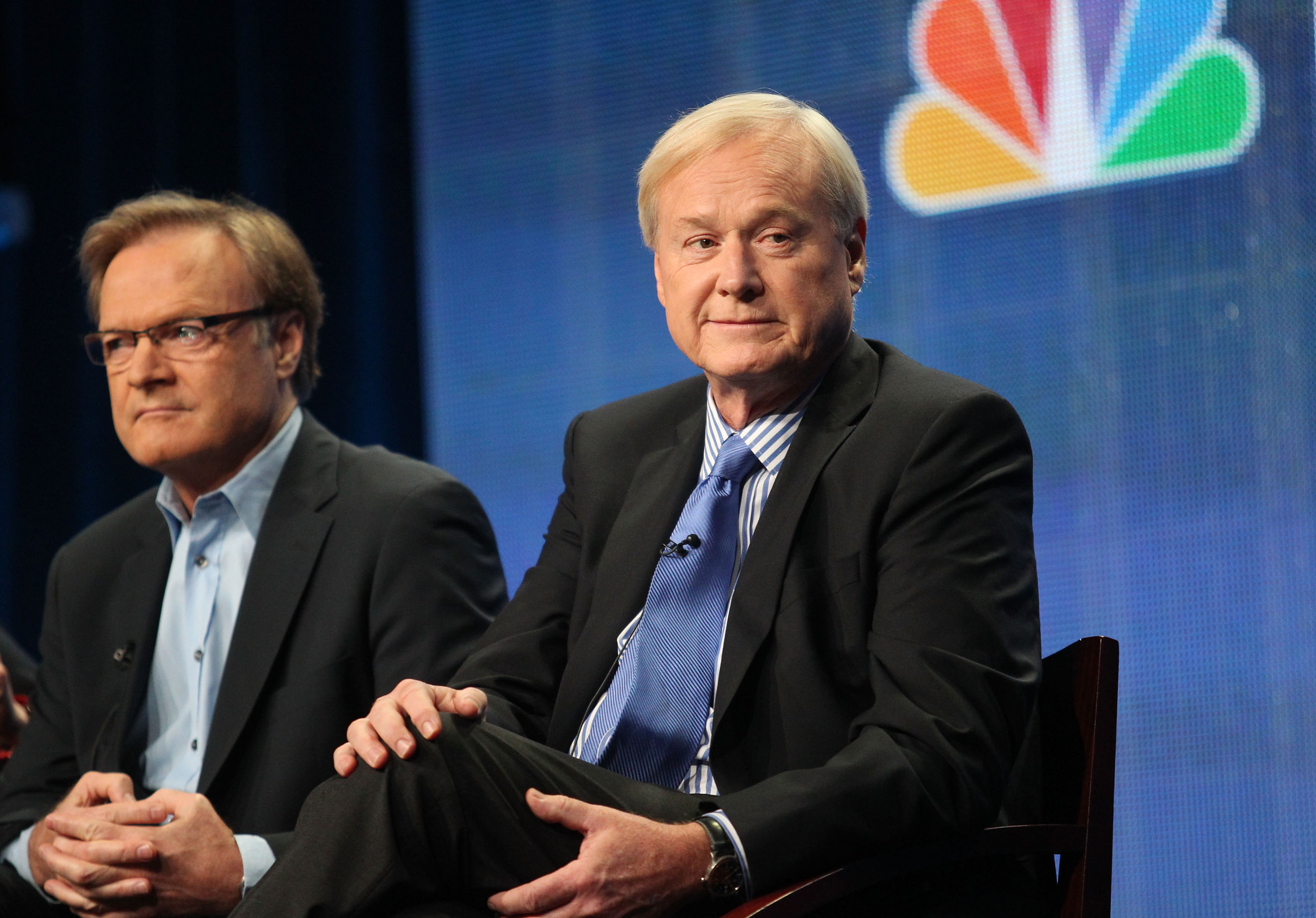 Chris Matthews speaks at an MSNBC panel in 2011
