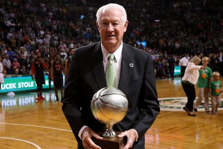 Joseph "Hondo" Havlicek in 2015. (Photo by Barry Chin/The Boston Globe via Getty Images)