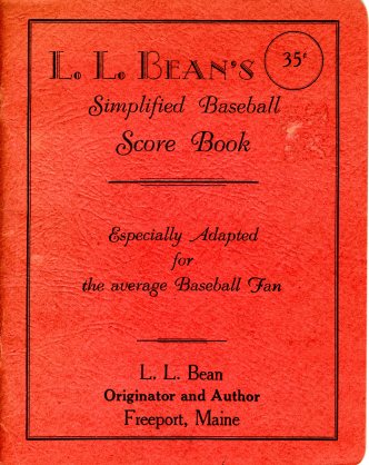 L.L.'s 1950 scorebook design. (L.L Bean)