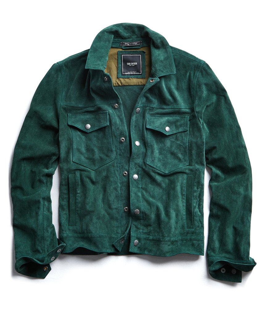 Italian Suede Snap Front Dylan Jacket Todd Snyder