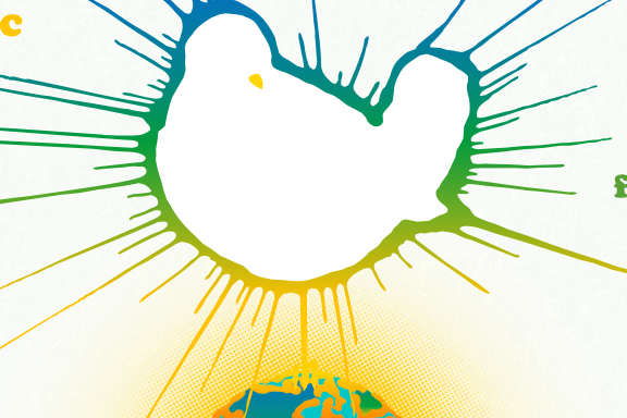 Logo of the Woodstock 50 concert