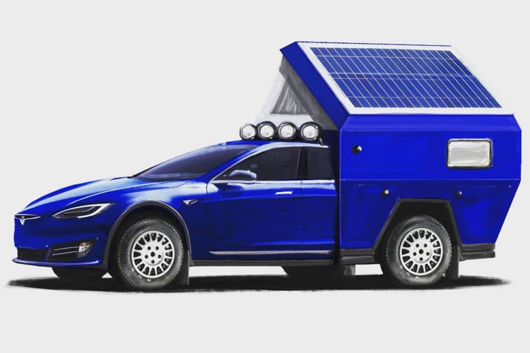 The Tesla Roamer electric camper prototype will debut on April 17th.