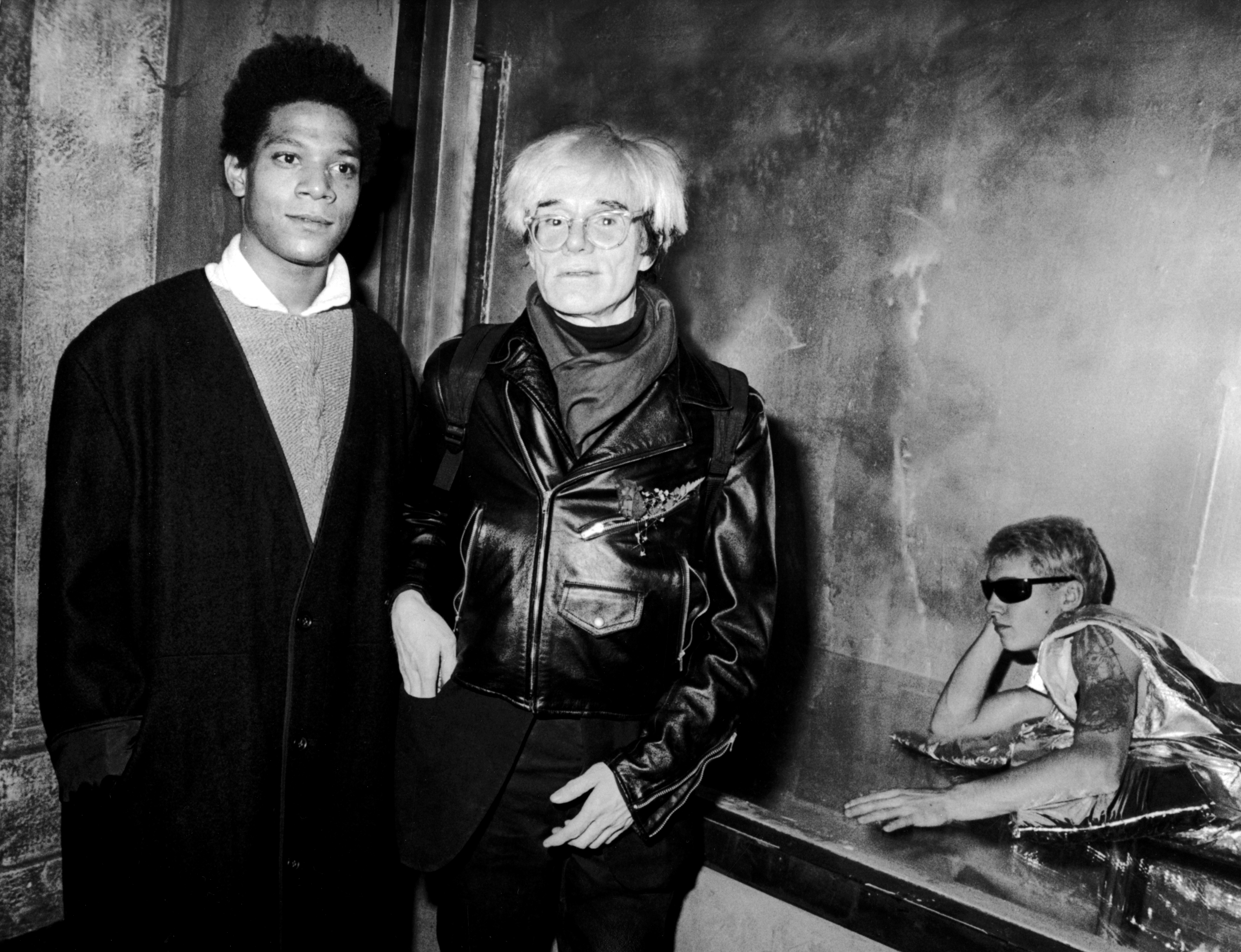 Jean-Michel Basquiat and Andy Warhol in 1984.
