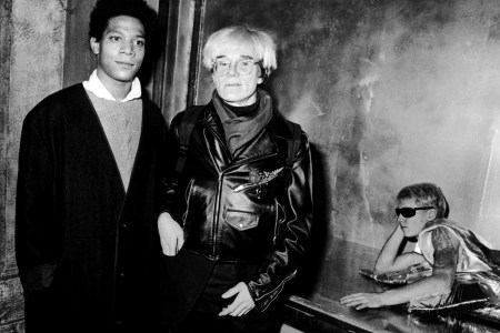 Jean-Michel Basquiat and Andy Warhol in 1984.