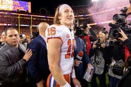Trevor Lawrence of the Clemson Tigers. (Jamie Schwaberow/Getty)