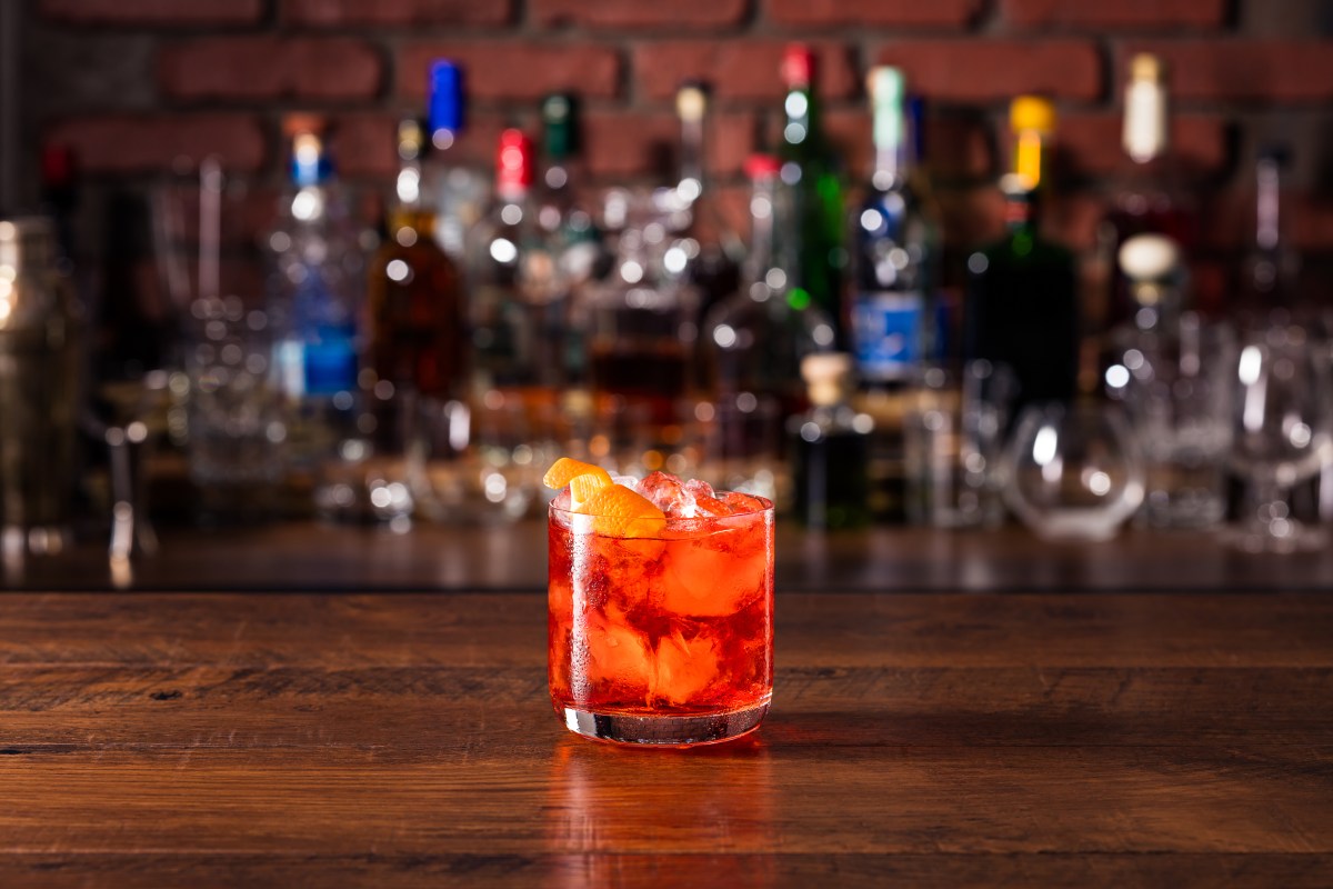 The Clint is a Campari-based cocktail made by Jackie O's secret service agen