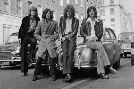Group portrait of Led Zeppelin in 1968. (Dick Barnatt/Redferns)