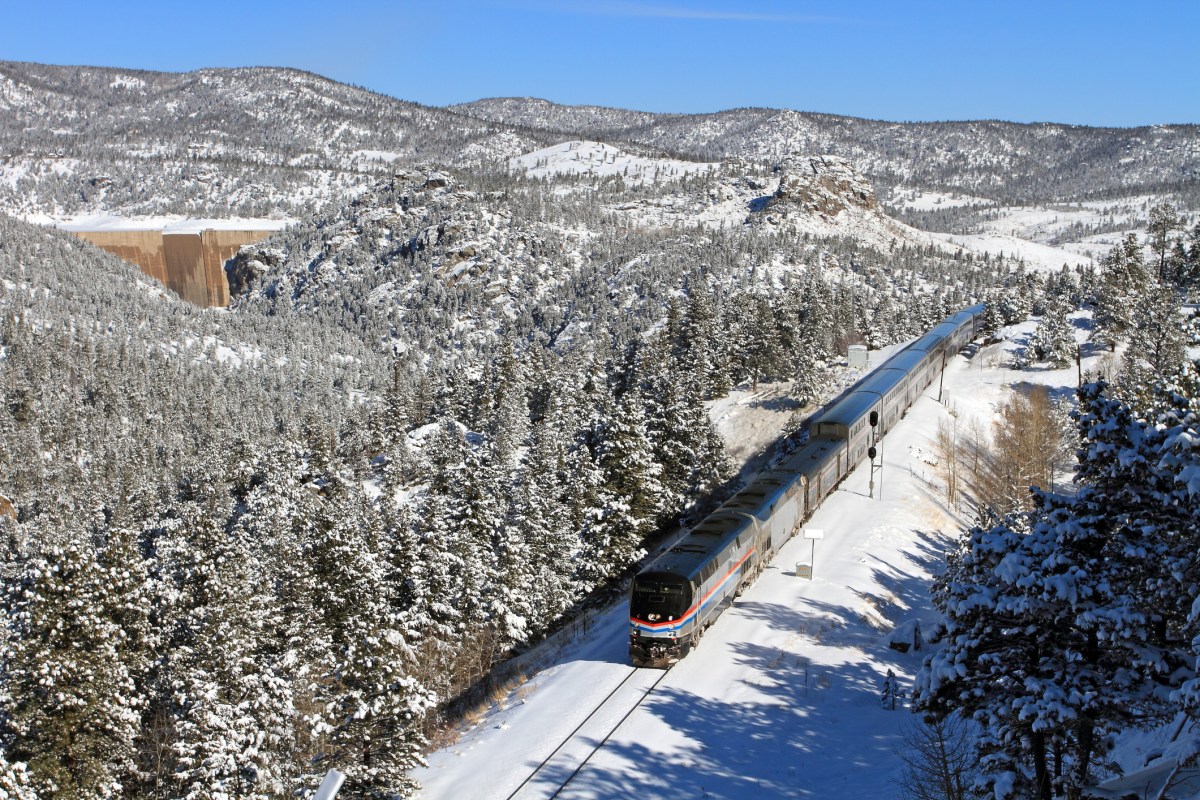 Passenger train in Colorado