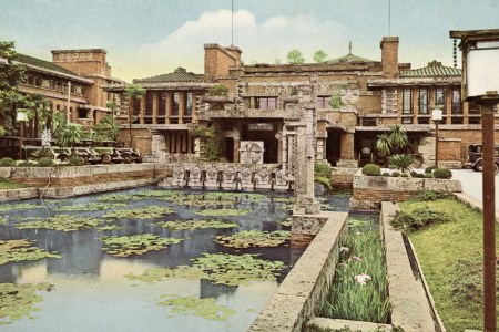 The Imperial Hotel Tokyo, designed by Frank Lloyd Wright, demolished in 1968  (Photo by Hulton Archive/Getty Images)