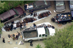 A huge collection of weapons were seized from an LA home Wednesday