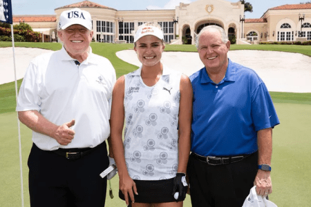 Donald Trump, Lexi Thompson and Rush Limbaugh. (The White House)