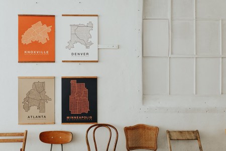 This Knoxville Studio Hand-Prints Maps of American Cities