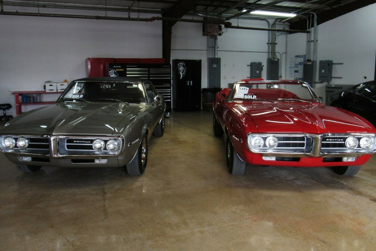 The first two production Pontiac Firebirds, a convertible and coupe, are for sale on eBay.
