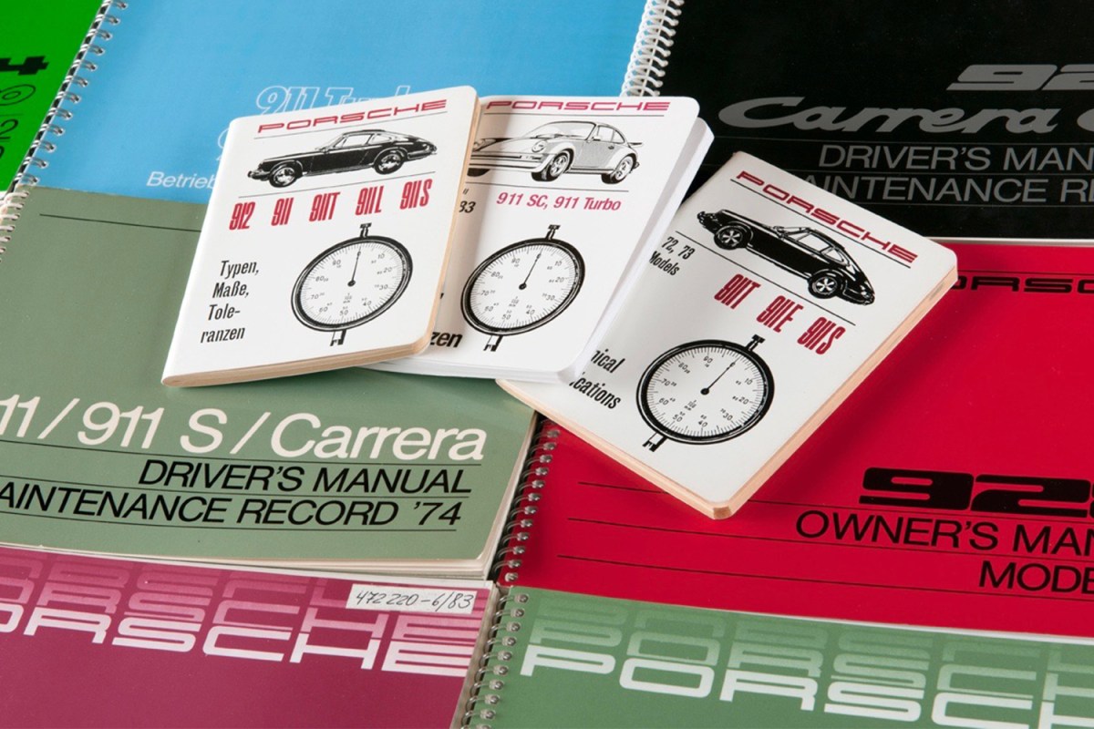 Porsche recently reissued over 700 original owner's manuals.
