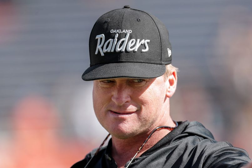 Head Coach Jon Gruden of the Oakland Raiders. (Don Juan Moore/Getty)
