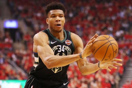 Giannis Antetokounmpo  of the Milwaukee Bucks.  (Gregory Shamus/Getty)