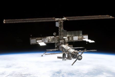 Full view of the International Space Station. (NASA via Getty Images)