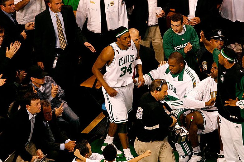 Paul Pierce returns to the court in 2008. (Kevin C. Cox/Getty)