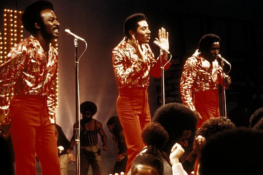 The O'Jays performing on stage. (Photo by RB/Redferns)