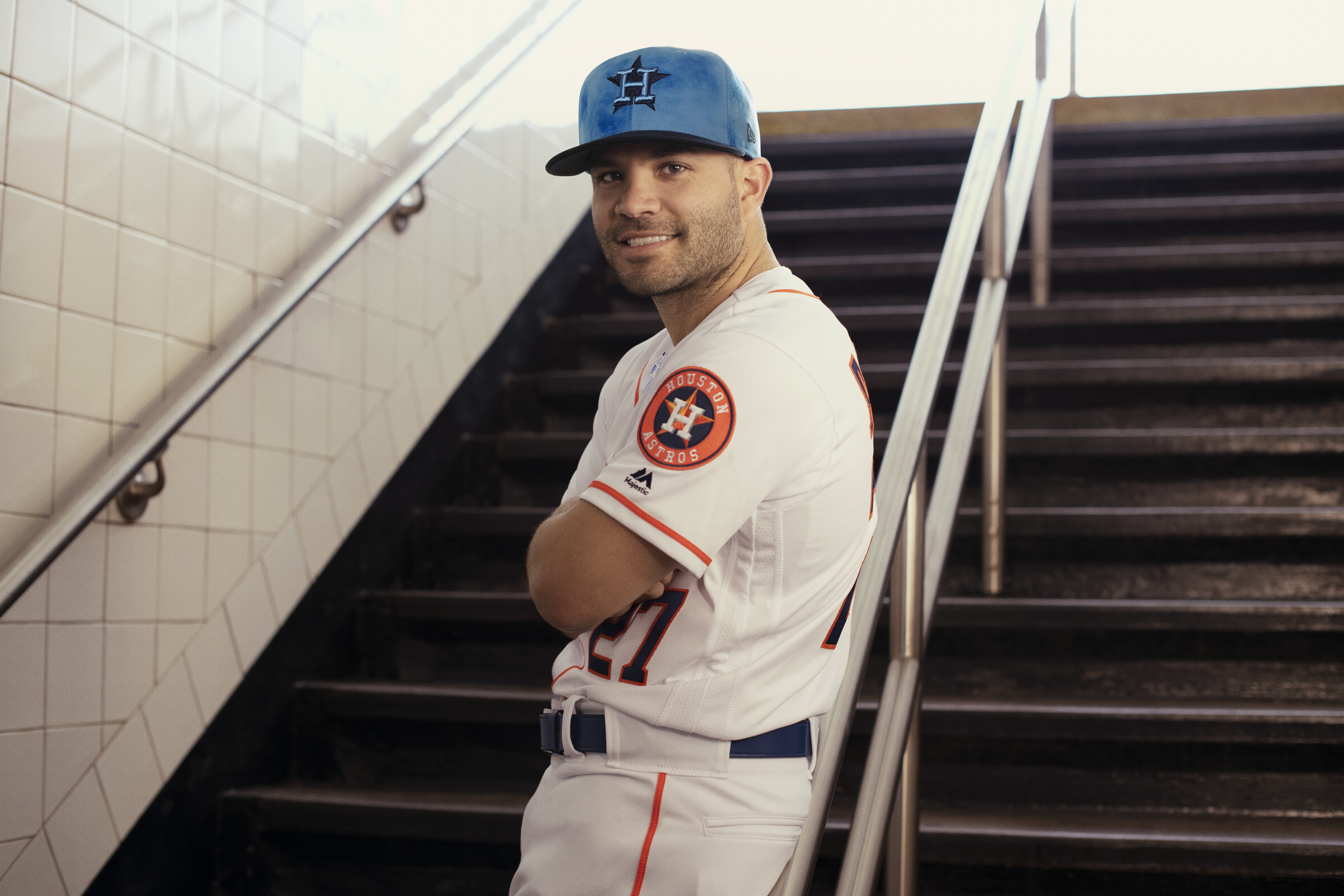 Jose Altuve in the special Father's Day cap. (New Era)