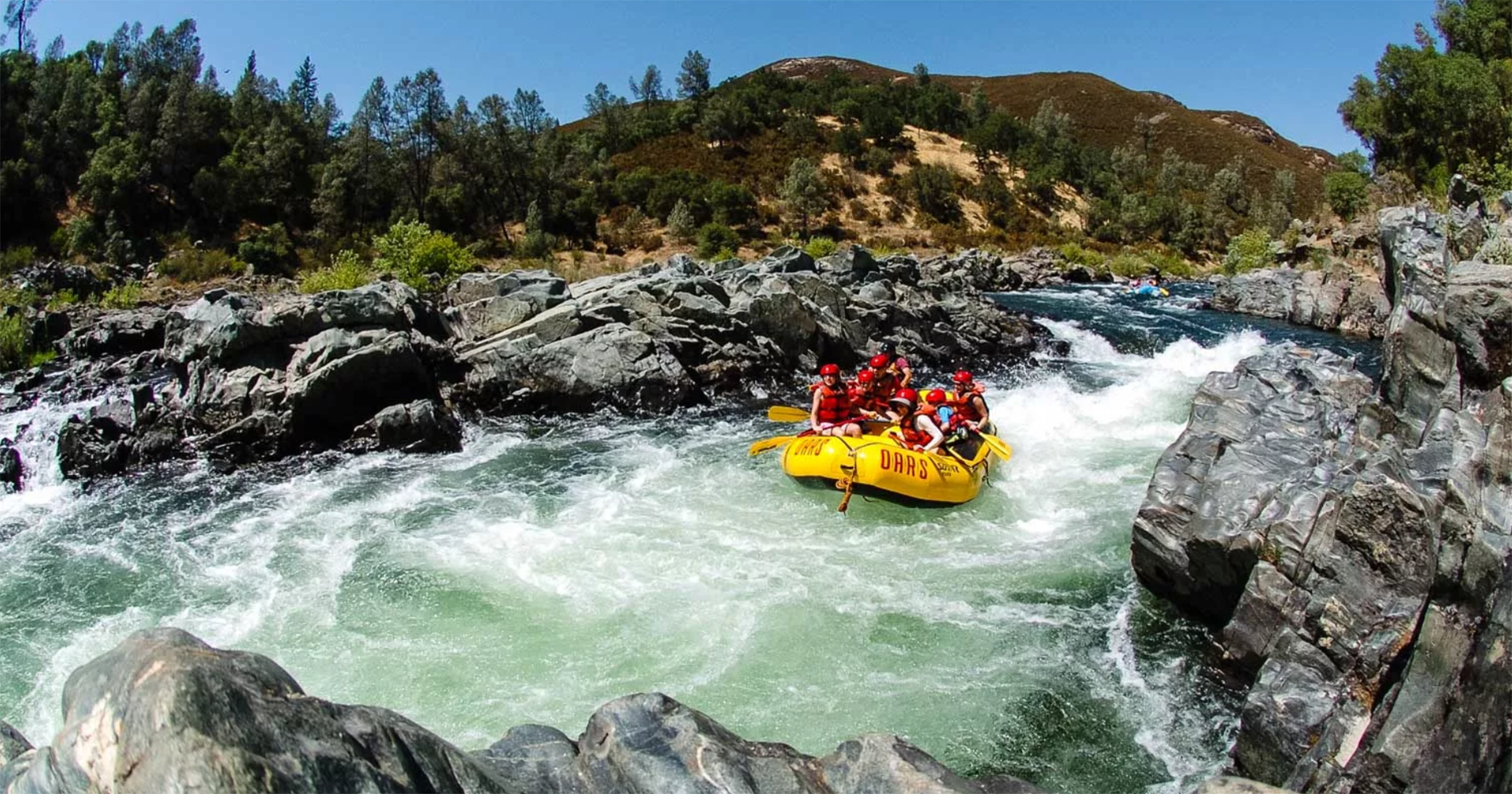 The American River is one of the country's best spots for rafting.
