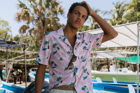 A Hawaiian shirt, but make it fashion