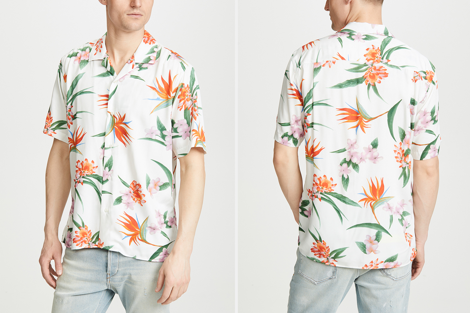 White Aloha Gitman Vintage Shirt Sale