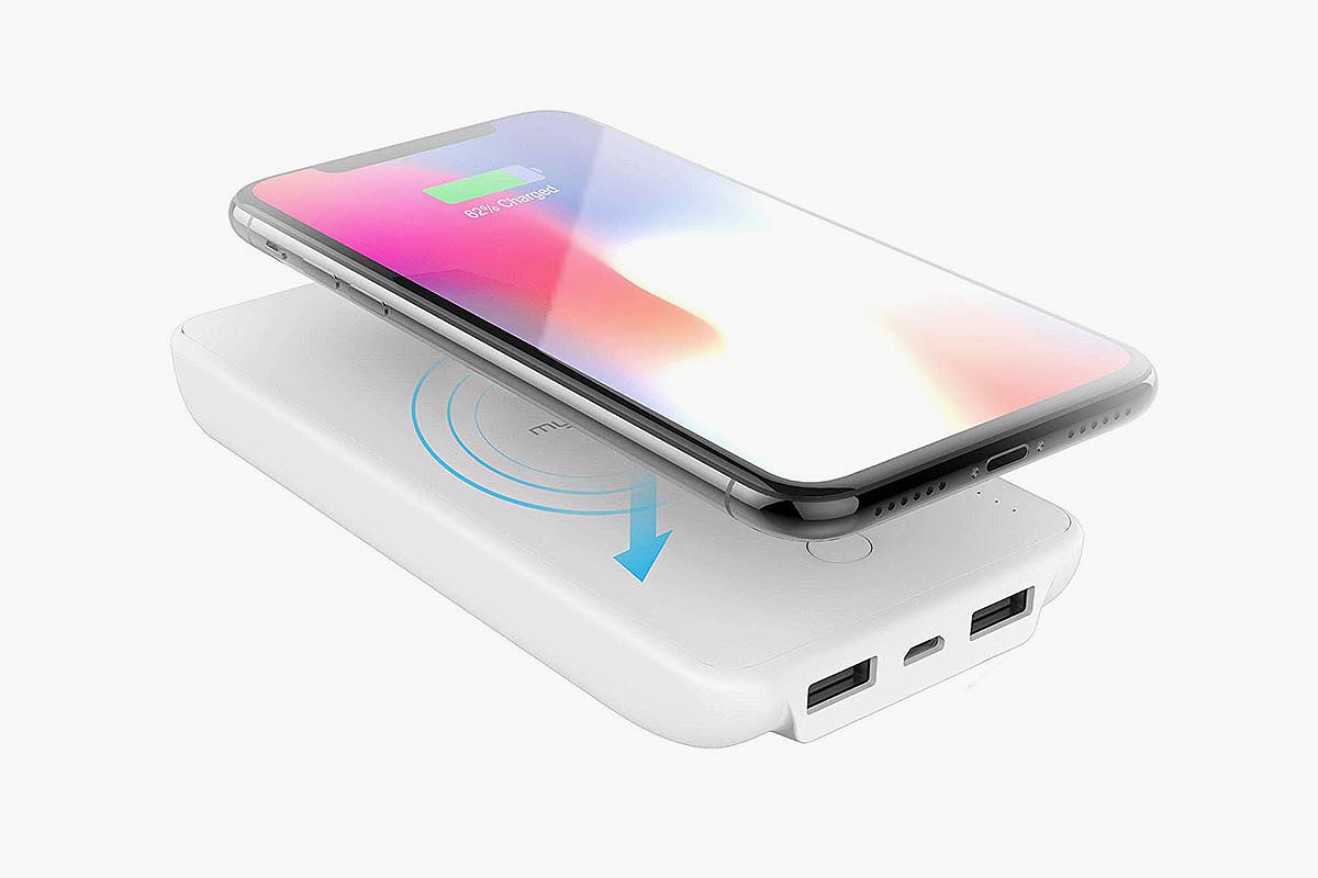 myCharge Wireless Charger Portable Charger Power Bank Dual 