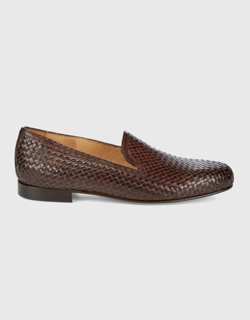 Saks Fifth Avenue Woven Leather Loafers
