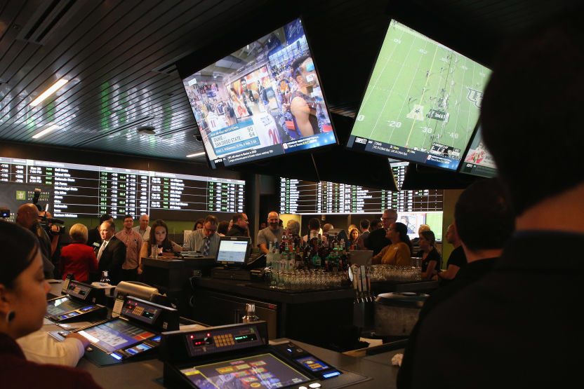 The grand opening of DraftKings Sportsbook at Resorts Casino Hotel in Atlantic City. (Bill McCay/Getty)