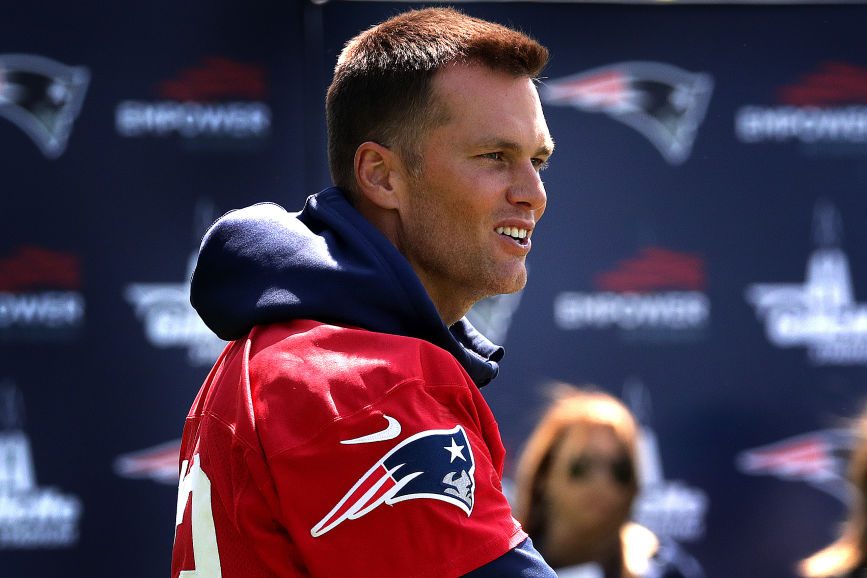 Tom Brady at Patriots minicamp