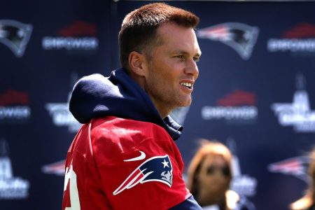 Tom Brady at Patriots minicamp
