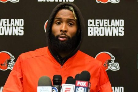 Wide receiver Odell Beckham Jr.#13 of the Cleveland Browns. (Nick Cammett/Diamond Images/Getty)