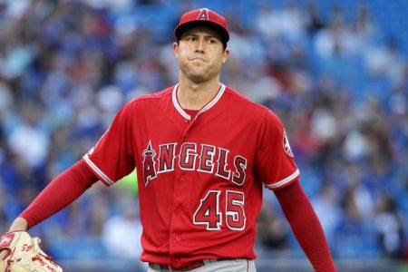 Los Angeles Angels Starting pitcher Tyler Skaggs. Jeff Chevrier/Icon Sportswire via Getty