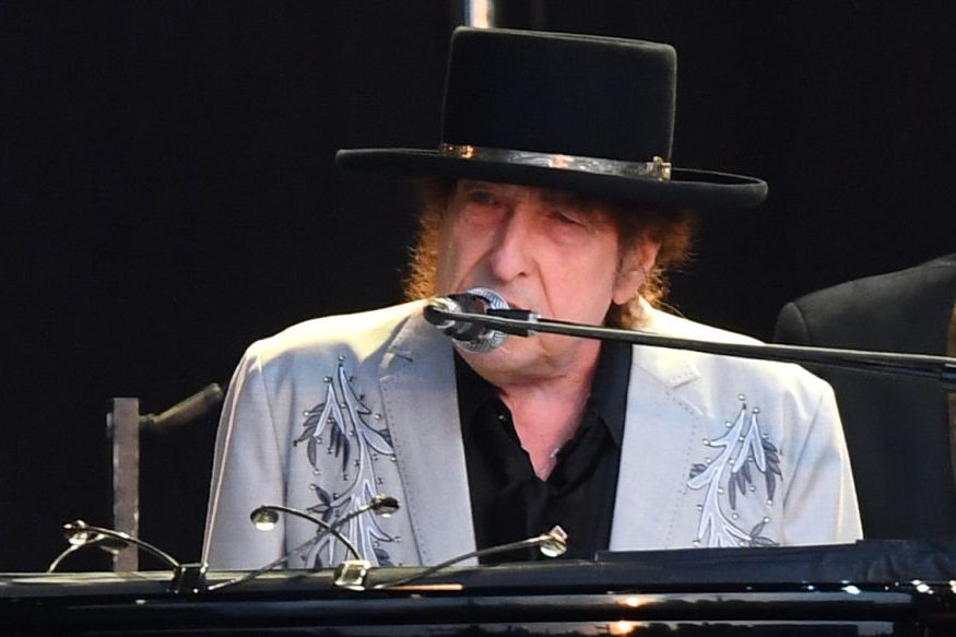 Bob Dylan performs as part of a double bill with Neil Young. (Dave J Hogan/Getty Images)