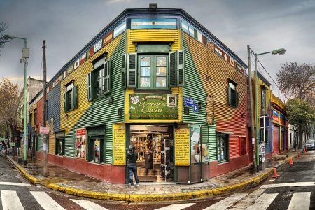 Caminito St in La Boca in Buenos Aires.