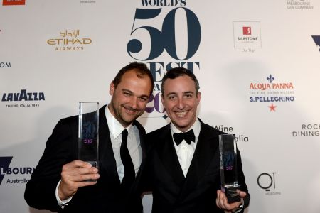 Daniel Humm and Will Guidara (MAL FAIRCLOUGH/AFP/Getty Images)