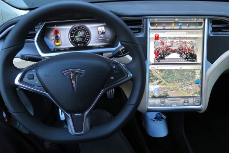 Tesla Model S dashboard
