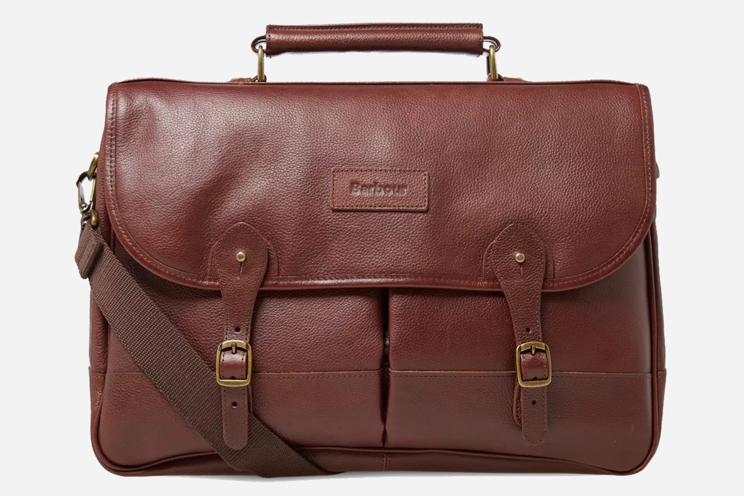 Barbour Discount on Brown Leather Briefcases