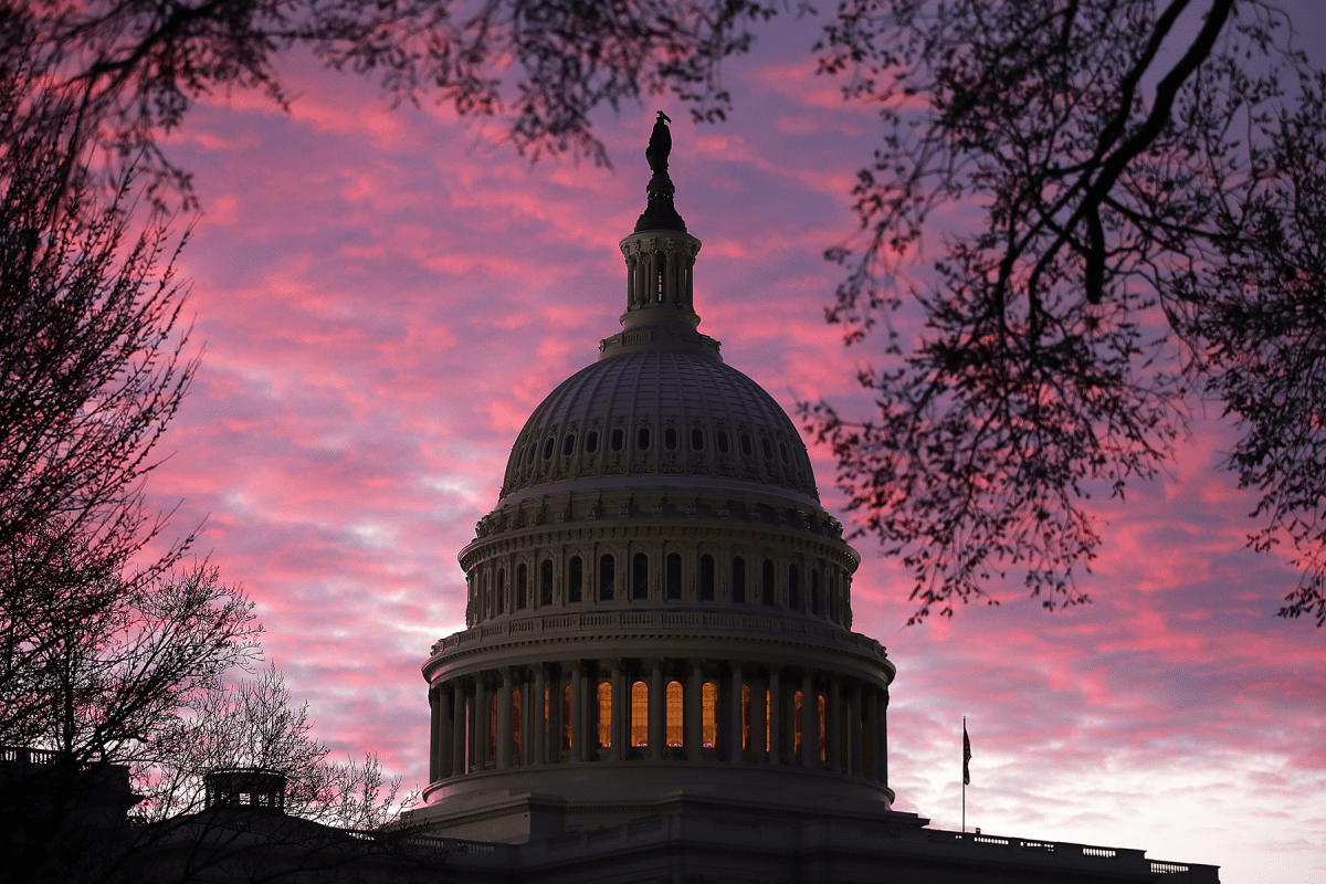 US Capitol sunrise